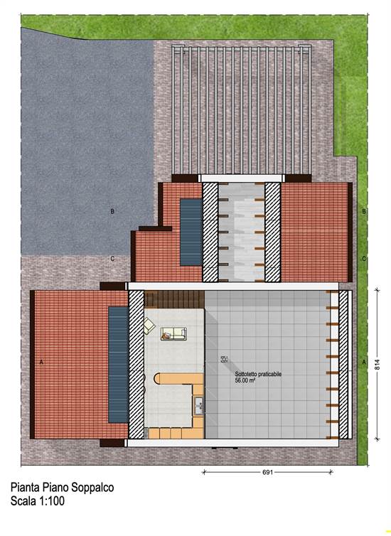 progetto piano soppalco unifamiliare